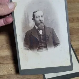 Other Antique Black And White Portrait Photographs On Cardboard other-antique-black-and-white-portrait-photographs-on-cardboard